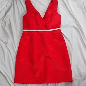 Elegant Red Sleeveless Dress